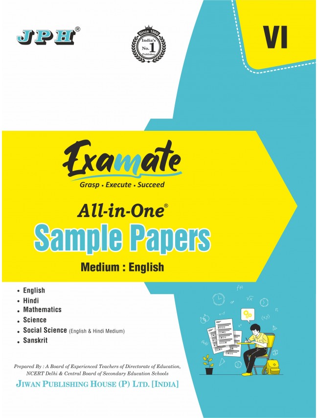 Examate All in One Sample Paper E/M Class VI