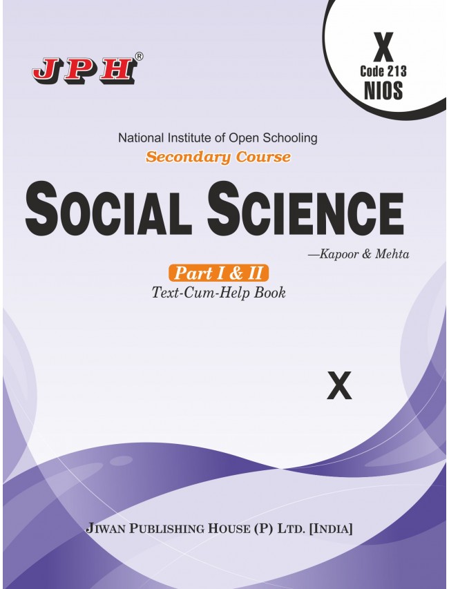 Text-cum Help Book Nios Social Science Class X E/M