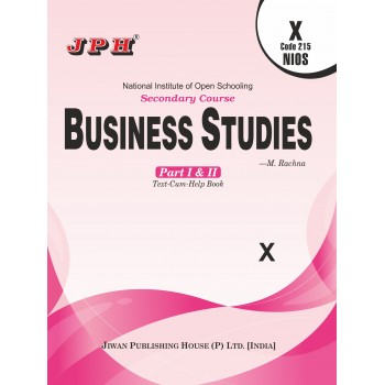Text-cum Help Book Nios Business Study Class X E/M
